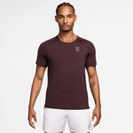 Nike ODZIEŻ Nike Court Dri-FIT Advantage Koszulka Mężczyźni - ciemnoczerwony, biały