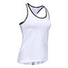 Knockout Tank Top Kobiety-Biały,Czarny