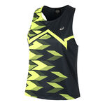 ASICS ODZIEŻ ASICS Light Graphic Tank top Kobiety - ciemnoniebieski, neonowy żółty