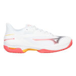 Mizuno Buty tenisowe Mizuno Wave Exceed Court Buty Do Tenisa Ziemnego Kobiety-Biały,Koral