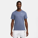 Nike Odzież tenisowa Nike Court Dri-Fit Advantage Koszulka Mężczyźni-Niebiesko-szary