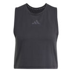 adidas ODZIEŻ adidas Power 3 Stripes Boxy Tank Top Kobiety-Czarny