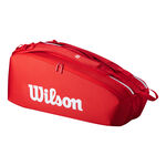 Wilson Wilson Tour Super Tour Torba Na Rakiete 6s-Czerwony