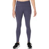 Road Winter High Waist Getry do biegania Kobiety - niebiesko-szary, 