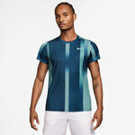 Nike ODZIEŻ Nike Court Victory Dri-Fit Print Koszulka Mężczyźni - petrol, biały