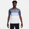 Court Dri-Fit Advantage Print Koszulka Mężczyźni-Niebiesko-szary