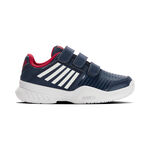 K-Swiss Buty tenisowe K-Swiss Court Express Strap Omni Buty Do Tenisa Allcourt Dzieci-Ciemnoniebieski,Biały