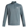 Quarter Half-Zip Długi Rękaw Mężczyźni - jasnoniebieski, 