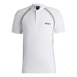 BOSS ODZIEŻ BOSS Pariq TOC Mesh Polo Mężczyźni-Biały