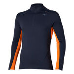 Mizuno ODZIEŻ Mizuno Tech Thermal Charge Half Zip Koszulka do biegania Mężczyźni - niebieski, 