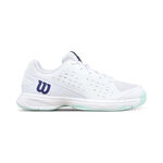 Wilson buty do tenisa allcourt Wilson Rush Pro Jr buty do tenisa allcourt Dzieci-biały, turkus