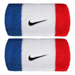 Nike ODZIEŻ Nike Swoosh Classic Doublewide Opaska przeciwpotna Unisex - niebieski, czerwony