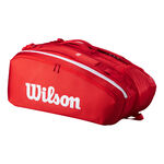Wilson Wilson Tour Super Tour Torba Na Rakiete 15s-Czerwony,Biały