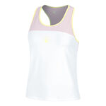 Quiet Please ODZIEŻ Quiet Please Mind Racerback Tank Top Kobiety-Biały,Liliowy