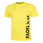 Padel-Point ODZIEŻ Padel-Point Padel Is Us Koszulka Mężczyźni-Żółty,Czarny