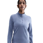Nike ODZIEŻ Nike Swift Half-Zip Koszulka do biegania Kobiety - niebiesko-szary, srebrny