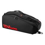 Wilson CLASH V3 6PK RACQUET BAG BLACK/Infrared