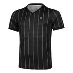 Tennis-Point ODZIEŻ Tennis-Point Stripes Polo Edycja Specjalna Mężczyźni-Czarny,Biały