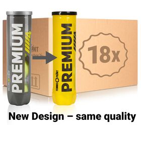 Premium Tennisball 4er 18 Dosen im Umkarton