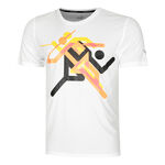 Puma ODZIEŻ Puma Run Faster Icons Graphic Koszulka do biegania Mężczyźni - biały, wielokolorowy