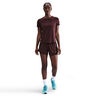 Dri-Fit One Mid Rise 2in1 3in Szorty Kobiety - ciemnoczerwony, srebrny